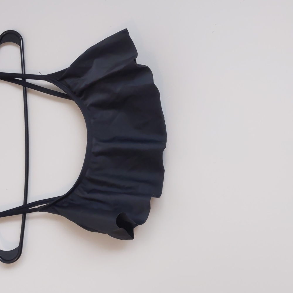 Old Navy Black Ruffle Bikini Top